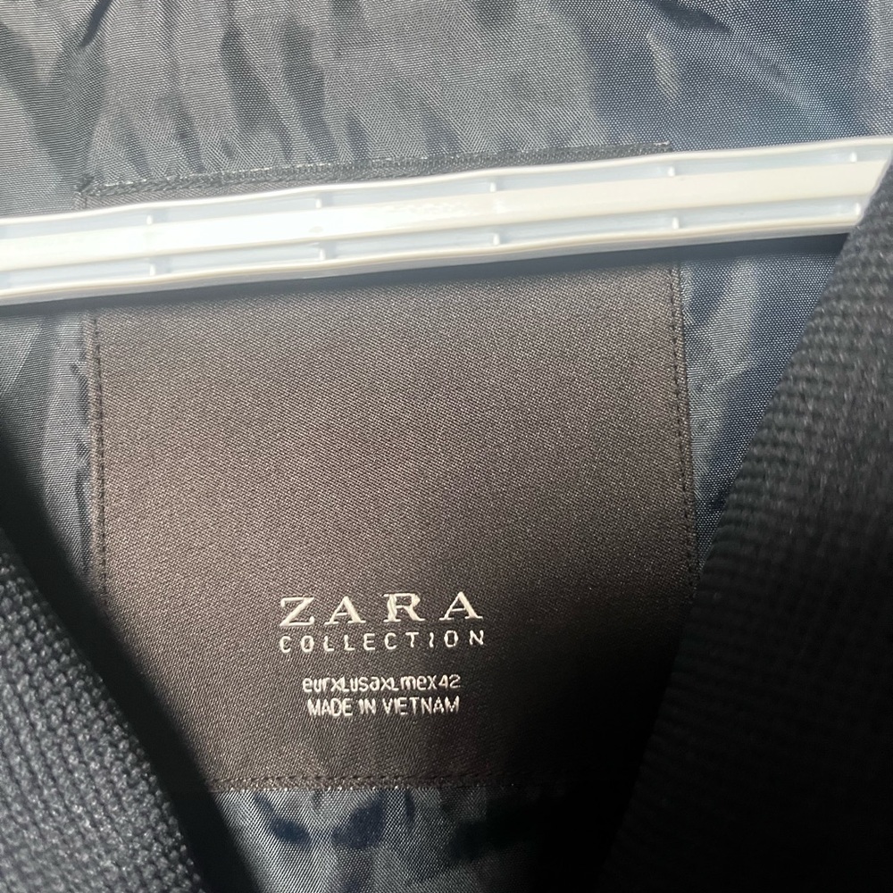 Zara Collection Mens Full Zip Jacket Blue 100%Polyester 
 Long Sleeve Casual XL - Picture 5 of 7